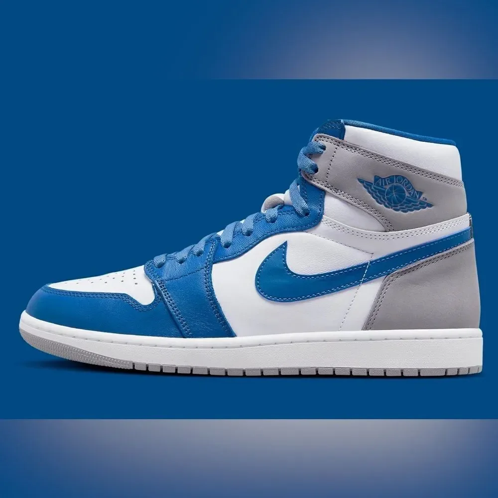 Nike Air Jordan 1 High True Blue White Cement Grey DZ5485-410 size 8 - 13
